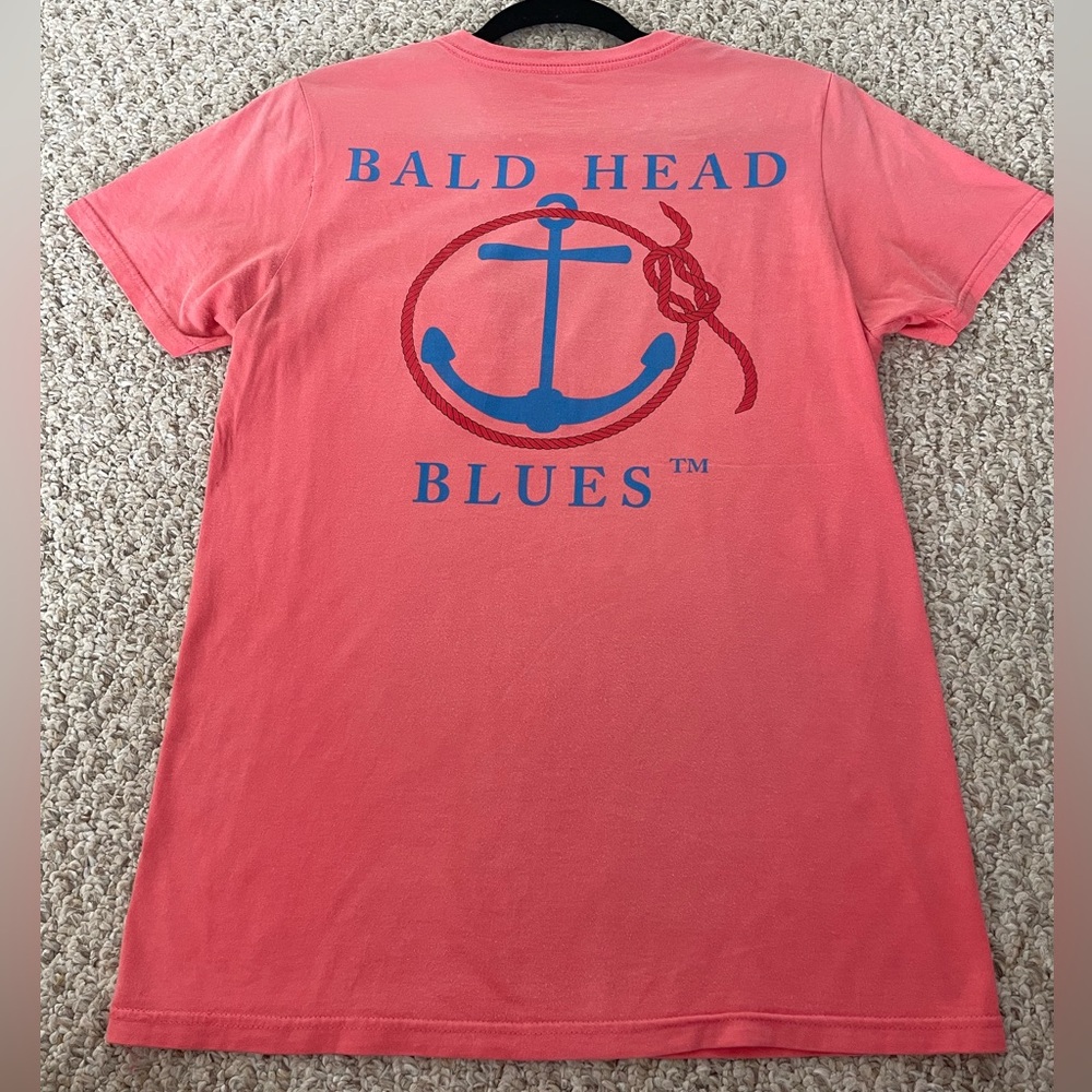 Bald Head Blues Unisex Anchor Tee – Nantucket Red